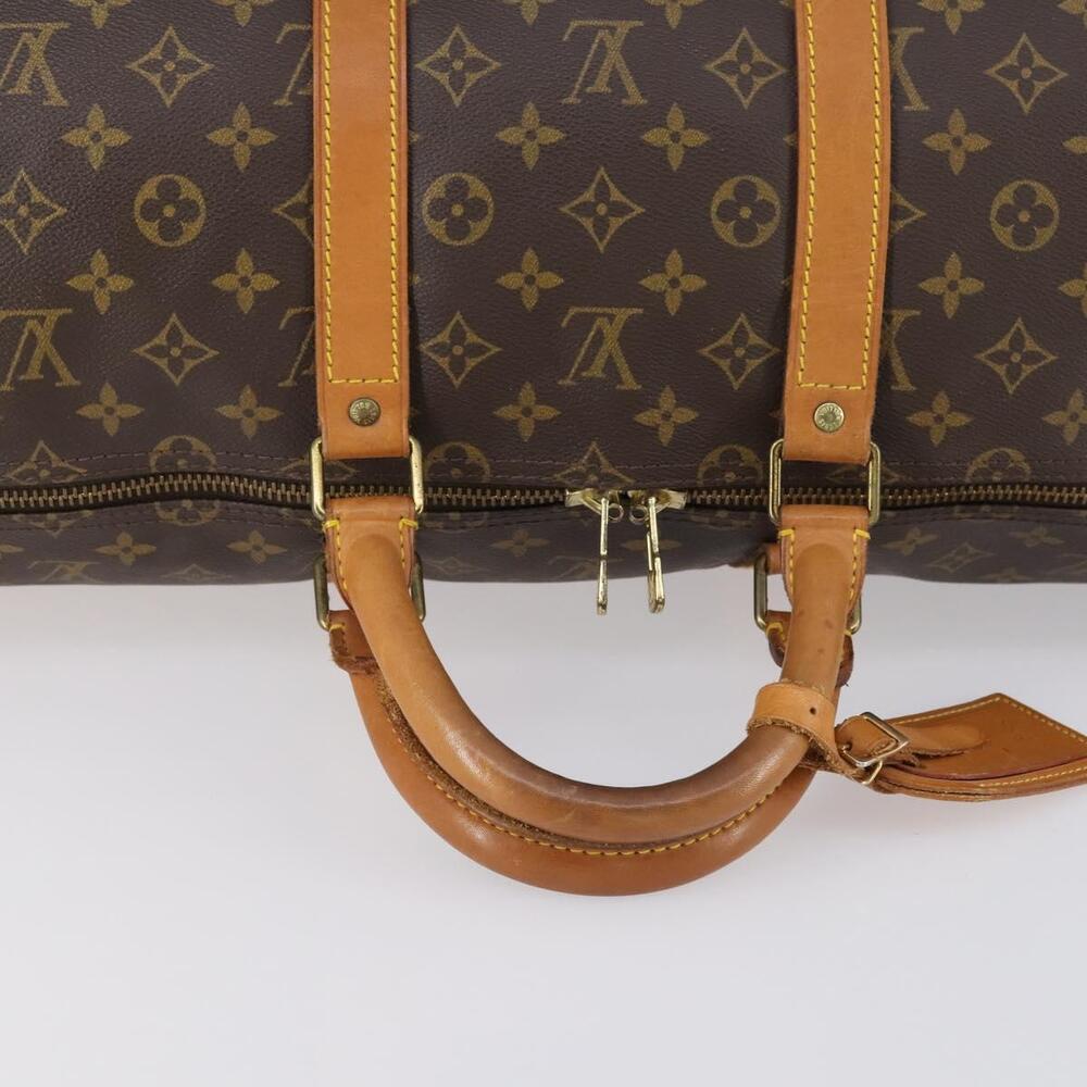 LOUIS VUITTON Monogram Keepall 55 Boston Bag M41424 LV Auth 142478 - Picture 7 of 16